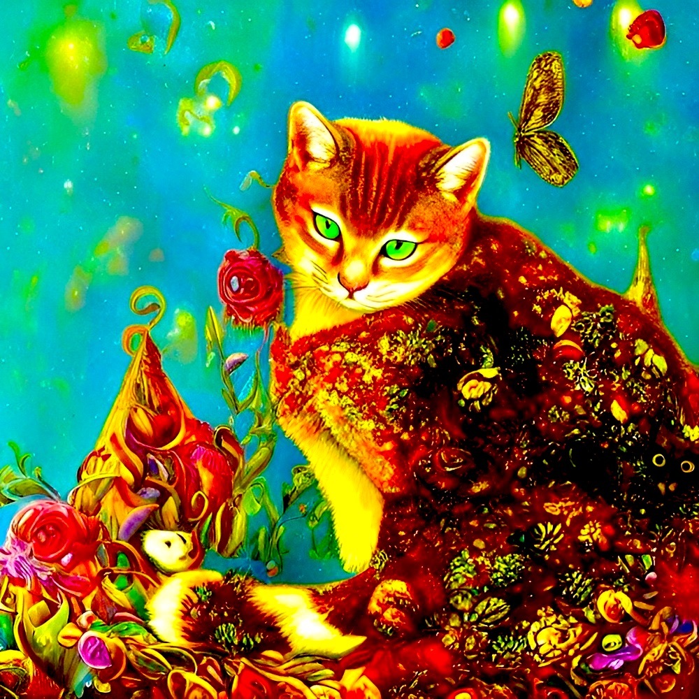 “Monet The Cat” My Own Photography Inspired ArtPrint, Signed & Copyrighted By Me